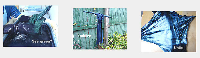 染め上がった布